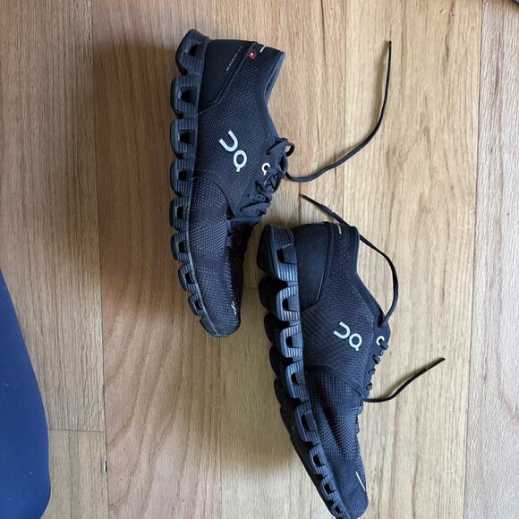 Women’s On Cloud X Running Shoes Black Asphalt Size 9.5 - Picture 4 of 10